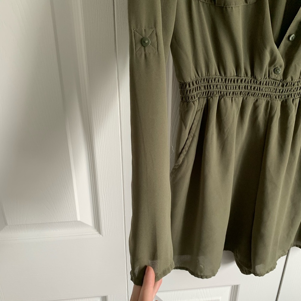 GREEN ROMPER - Picture 6 of 11